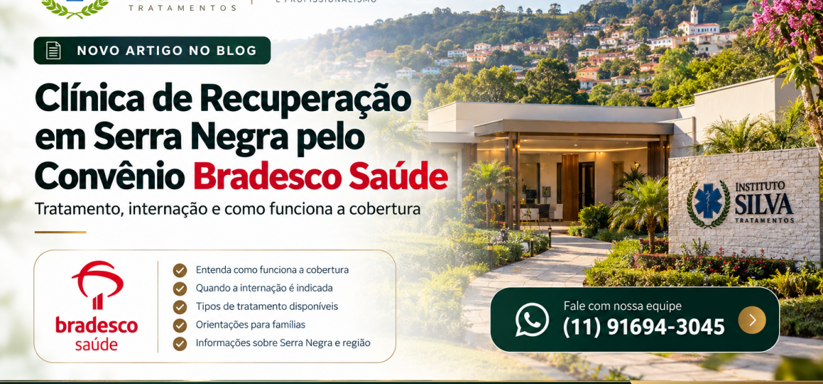 clínica de recuperação em Serra Negra pelo Bradesco Saúde