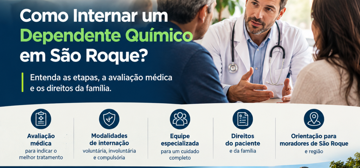 Como internar um dependente químico em São Roque