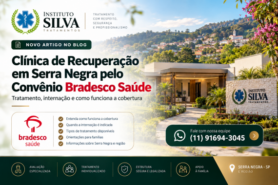 clínica de recuperação em Serra Negra pelo Bradesco Saúde
